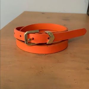 Orange J Crew belt small